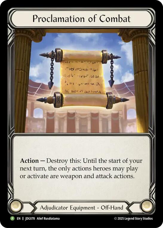 Proclamation of Combat - JDG078, Flesh and Blood: Promo Cards JDG078