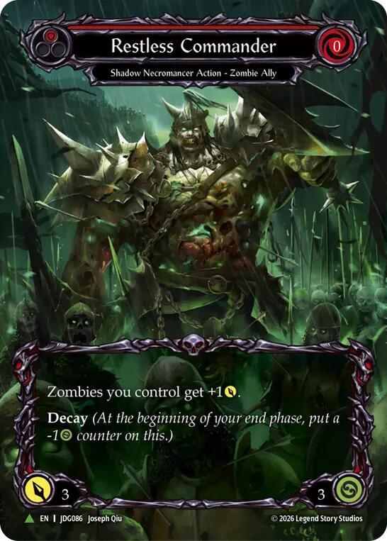 Restless Commander (Marvel) - JDG086, Flesh and Blood: Promo Cards JDG086