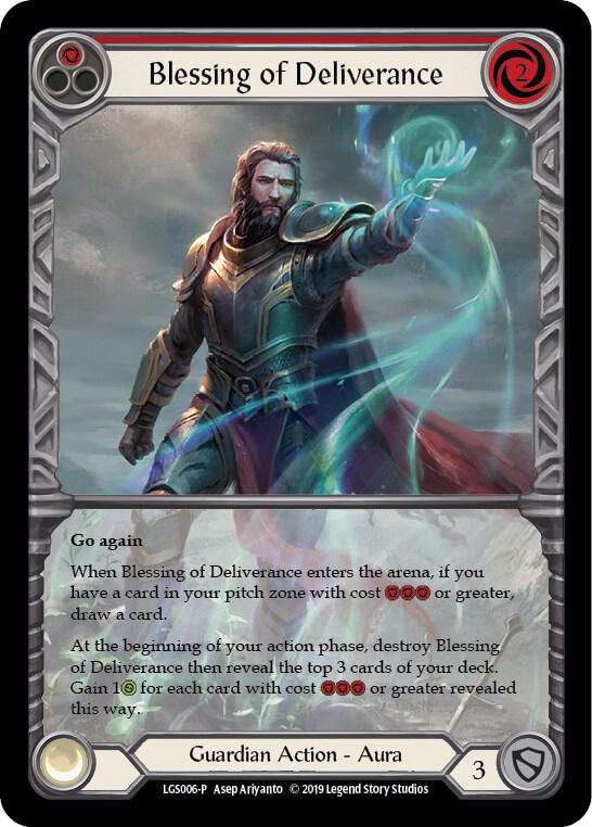 Blessing of Deliverance (Red) - LGS006, Flesh and Blood: Promo Cards LGS006