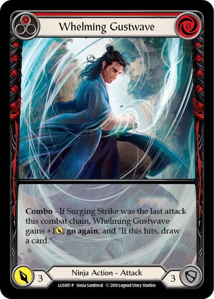 Whelming Gustwave (Red) - LGS007, Flesh and Blood: Promo Cards LGS007