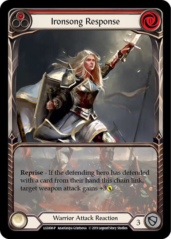 Ironsong Response (Red) - LGS008, Flesh and Blood: Promo Cards LGS008