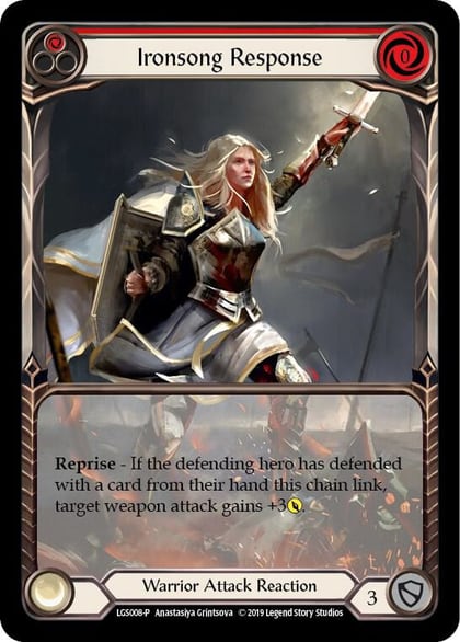 Ironsong Response (Red) - LGS008, Flesh and Blood: Promo Cards LGS008