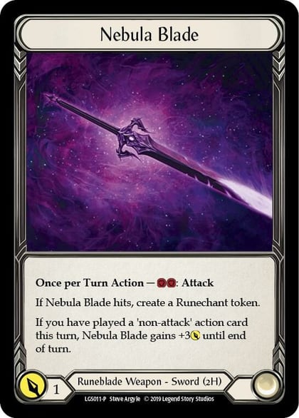 Nebula Blade - LGS011, Flesh and Blood: Promo Cards LGS011