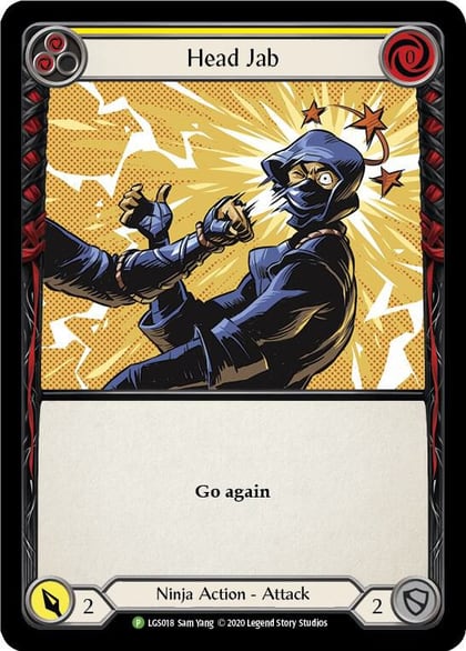 Head Jab (Yellow) - LGS018, Flesh and Blood: Promo Cards LGS018
