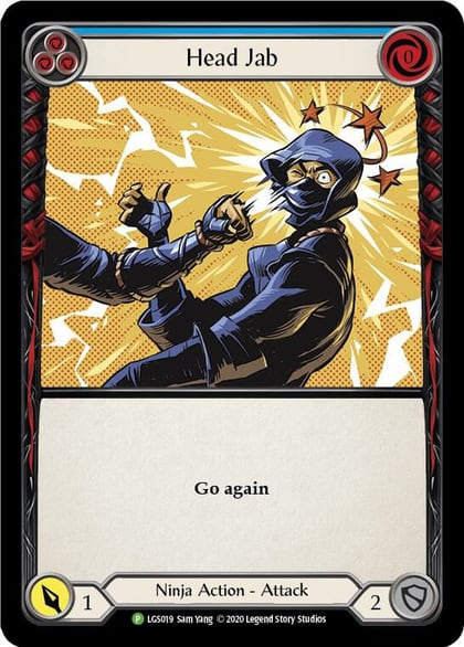 Head Jab (Blue) - LGS019, Flesh and Blood: Promo Cards LGS019