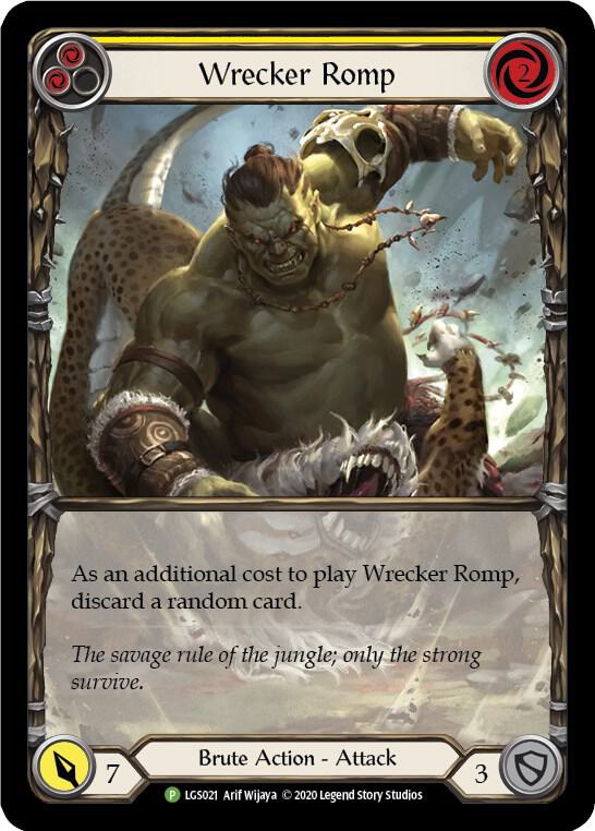 Wrecker Romp (Yellow) - LGS021, Flesh and Blood: Promo Cards LGS021