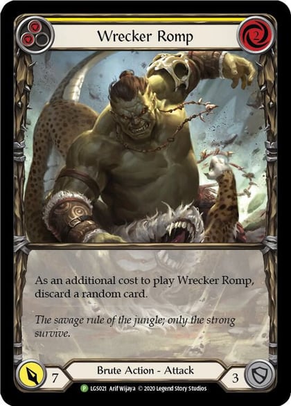 Wrecker Romp (Yellow) - LGS021, Flesh and Blood: Promo Cards LGS021
