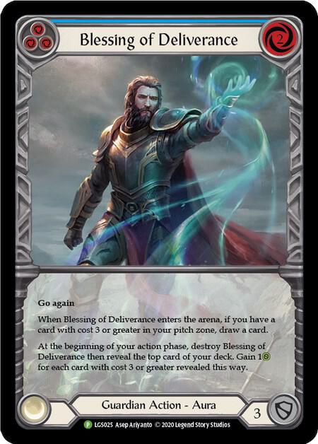 Blessing of Deliverance (Blue) - LGS025, Flesh and Blood: Promo Cards LGS025