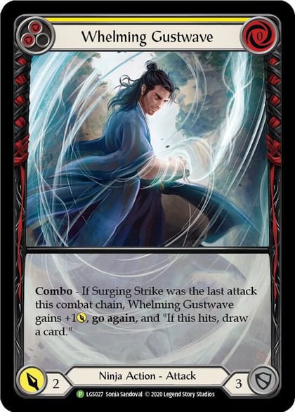 Whelming Gustwave (Yellow) - LGS027, Flesh and Blood: Promo Cards LGS027