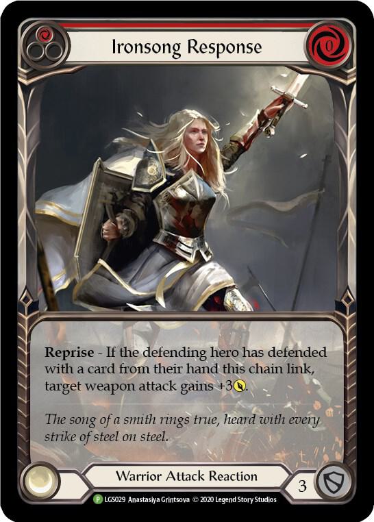 Ironsong Response (Red) - LGS029, Flesh and Blood: Promo Cards LGS029