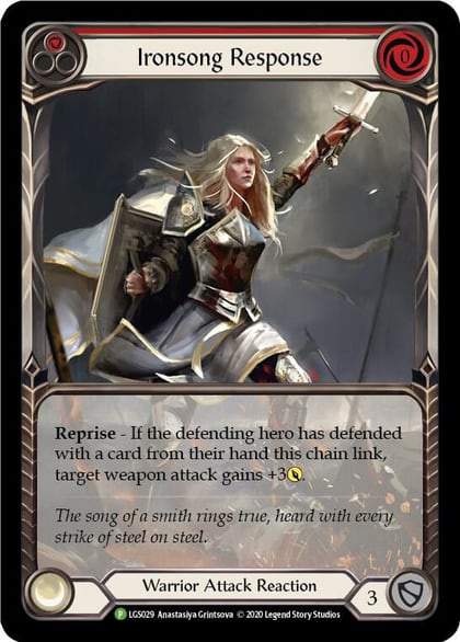Ironsong Response (Red) - LGS029, Flesh and Blood: Promo Cards LGS029