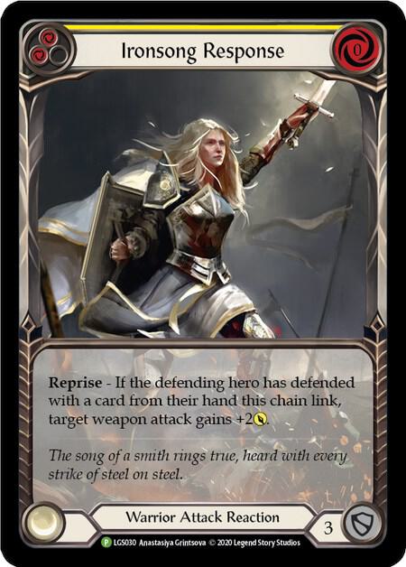 Ironsong Response (Yellow) - LGS030, Flesh and Blood: Promo Cards LGS030