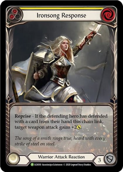 Ironsong Response (Yellow) - LGS030, Flesh and Blood: Promo Cards LGS030