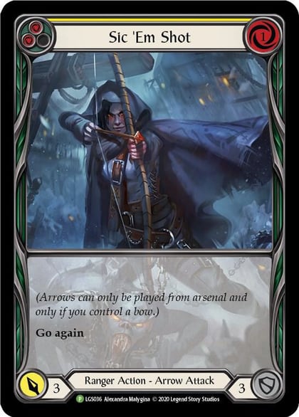 Sic 'Em Shot (Yellow) - LGS036, Flesh and Blood: Promo Cards LGS036