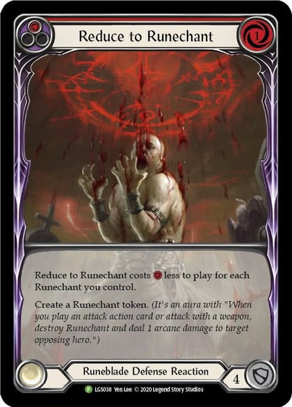 Reduce to Runechant (Red) - LGS038, Flesh and Blood: Promo Cards LGS038