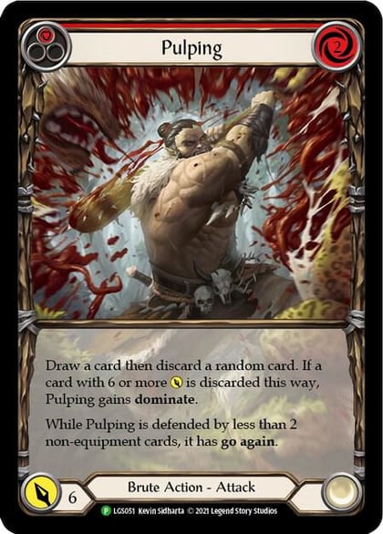 Pulping (Red) - LGS051, Flesh and Blood: Promo Cards LGS051