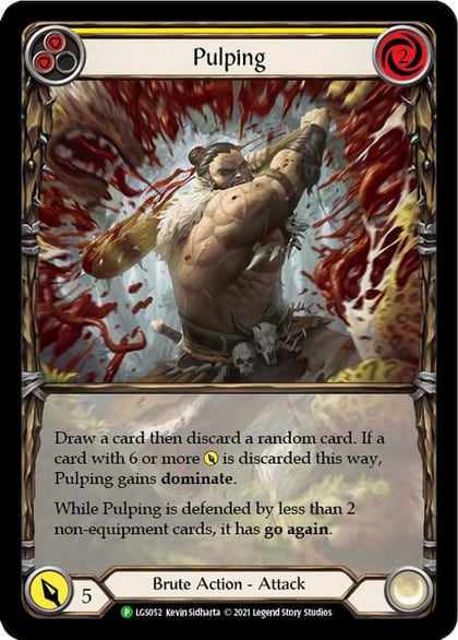Pulping (Yellow) - LGS052, Flesh and Blood: Promo Cards LGS052