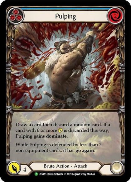 Pulping (Blue) - LGS053, Flesh and Blood: Promo Cards LGS053