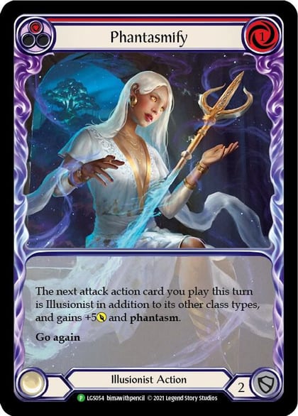 Phantasmify (Red) (Extended Art) - LGS054, Flesh and Blood: Promo Cards LGS054