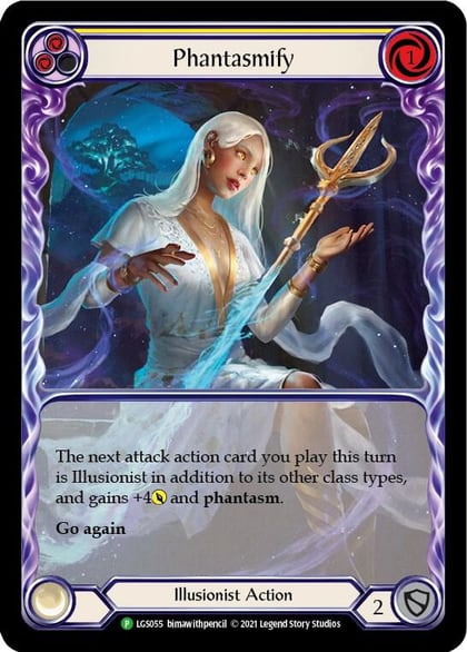 Phantasmify (Yellow) (Extended Art) - LGS055, Flesh and Blood: Promo Cards LGS055
