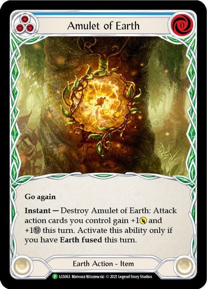 Amulet of Earth - LGS063, Flesh and Blood: Promo Cards LGS063