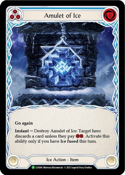Amulet of Ice - LGS064, Flesh and Blood: Promo Cards LGS064