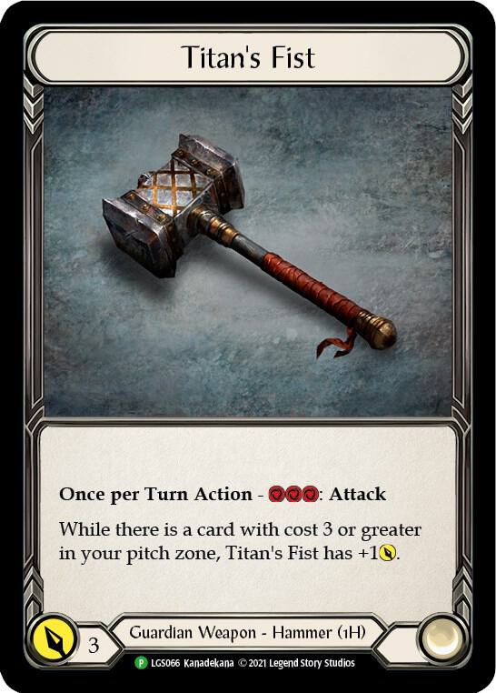 Titan's Fist - LGS066, Flesh and Blood: Promo Cards LGS066