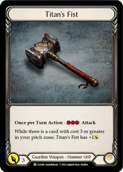 Titan's Fist - LGS066, Flesh and Blood: Promo Cards LGS066