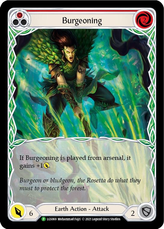 Burgeoning (Red) - LGS069, Flesh and Blood: Promo Cards LGS069