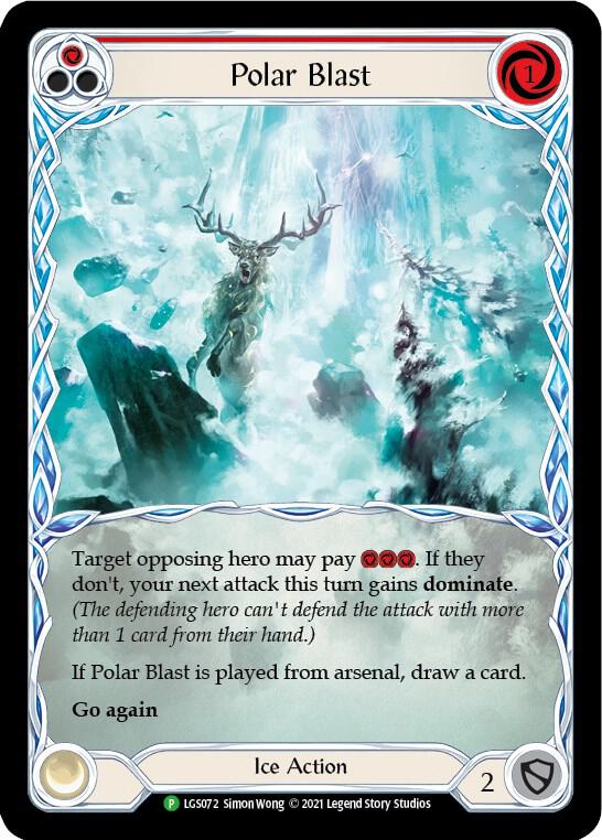Polar Blast (Red) - LGS072, Flesh and Blood: Promo Cards LGS072