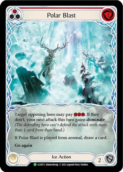 Polar Blast (Red) - LGS072, Flesh and Blood: Promo Cards LGS072