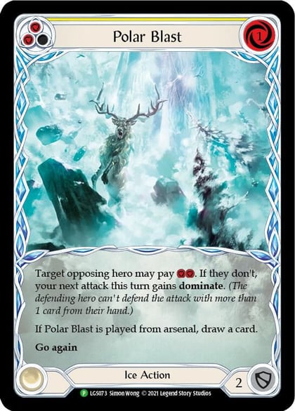 Polar Blast (Yellow) - LGS073, Flesh and Blood: Promo Cards LGS073