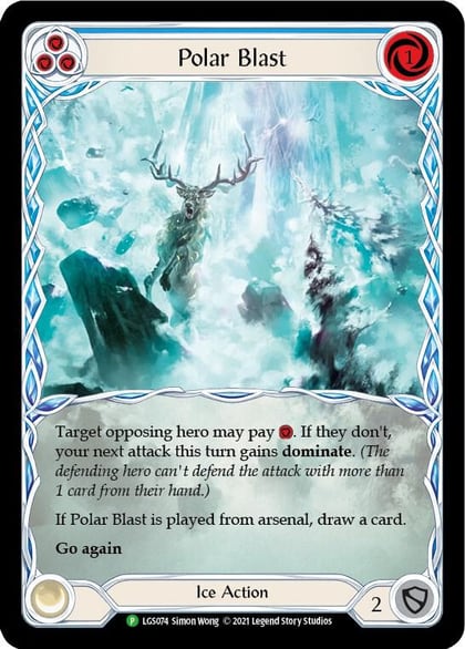 Polar Blast (Blue) - LGS074, Flesh and Blood: Promo Cards LGS074