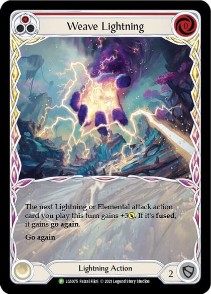 Weave Lightning (Red) - LGS075, Flesh and Blood: Promo Cards LGS075