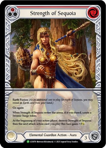 Strength of Sequoia (Red) - LGS078, Flesh and Blood: Promo Cards LGS078
