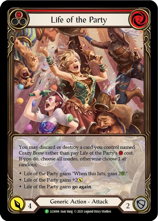 Life of the Party (Red) - LGS084, Flesh and Blood: Promo Cards LGS084