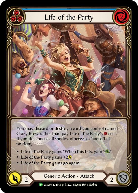 Life of the Party (Blue) - LGS086, Flesh and Blood: Promo Cards LGS086