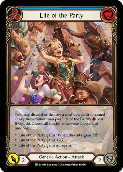 Life of the Party (Blue) - LGS086, Flesh and Blood: Promo Cards LGS086
