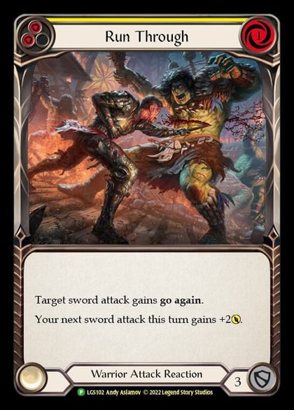 Run Through - LGS102, Flesh and Blood: Promo Cards LGS102