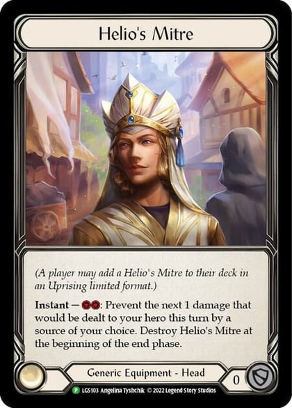 Helio's Mitre - LGS103, Flesh and Blood: Promo Cards LGS103