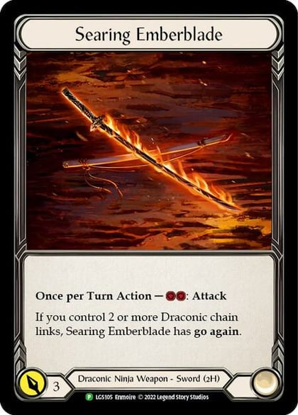 Searing Emberblade - LGS105, Flesh and Blood: Promo Cards LGS105