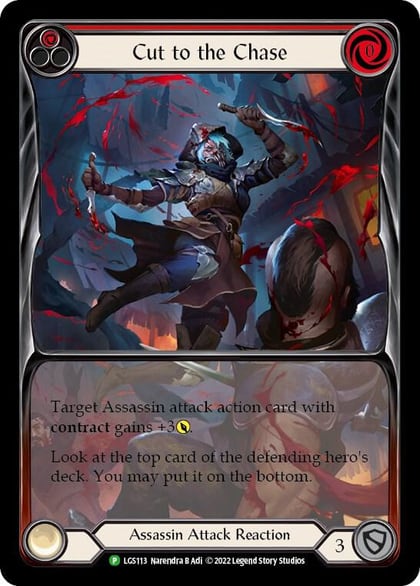 Cut to the Chase (Red) - LGS113, Flesh and Blood: Promo Cards LGS113