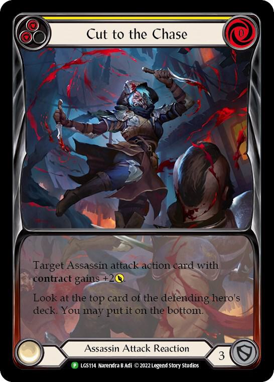 Cut to the Chase (Yellow) - LGS114, Flesh and Blood: Promo Cards LGS114