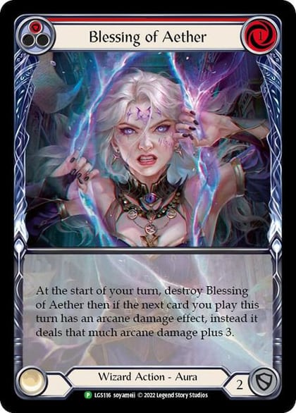 Blessing of Aether (Red) - LGS116, Flesh and Blood: Promo Cards LGS116