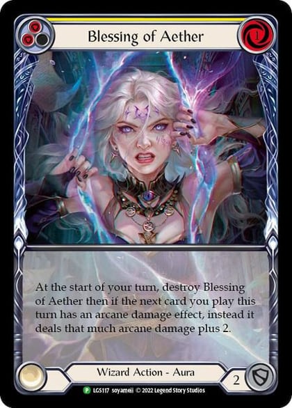 Blessing of Aether (Yellow) - LGS117, Flesh and Blood: Promo Cards LGS117
