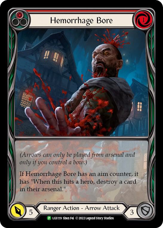Hemorrhage Bore (Red) - LGS119, Flesh and Blood: Promo Cards LGS119