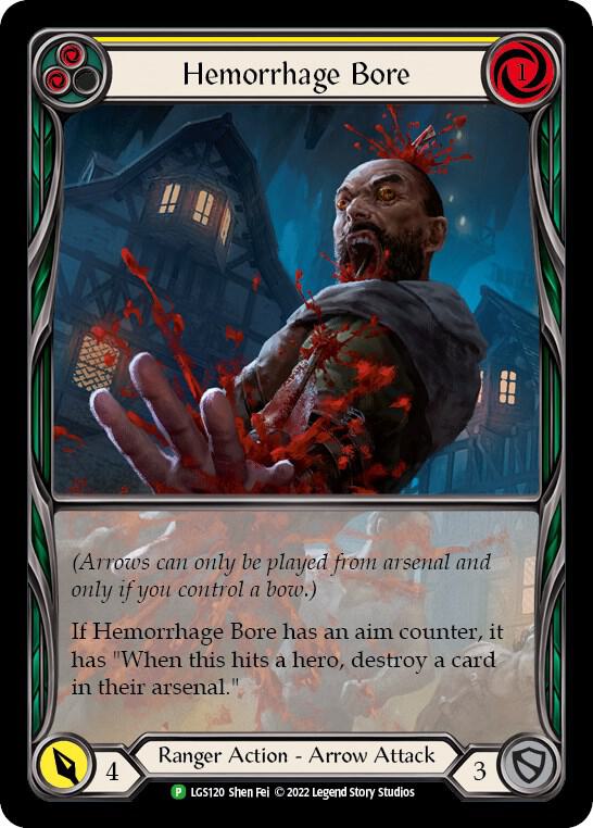 Hemorrhage Bore (Yellow) - LGS120, Flesh and Blood: Promo Cards LGS120