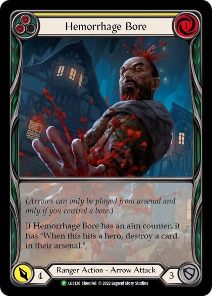 Hemorrhage Bore (Yellow) - LGS120, Flesh and Blood: Promo Cards LGS120