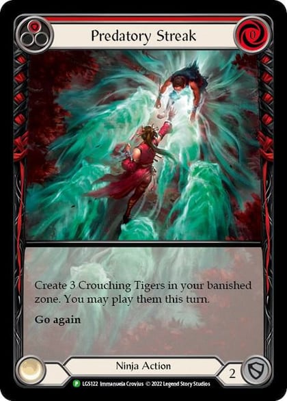 Predatory Streak (Red) - LGS122, Flesh and Blood: Promo Cards LGS122