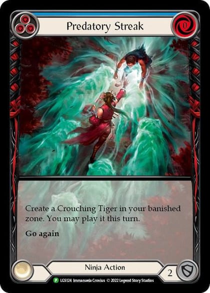 Predatory Streak (Blue) - LGS124, Flesh and Blood: Promo Cards LGS124